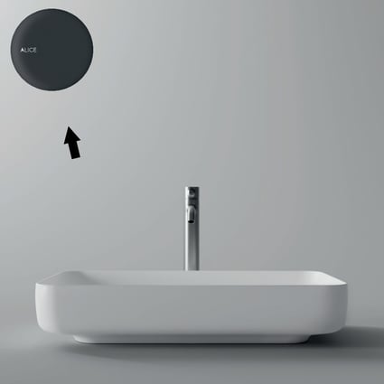 Νιπτήρας Form Black Matt 60x35 cm